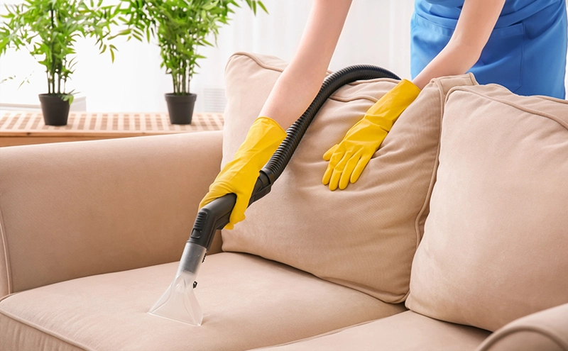 Cleaning a sofa